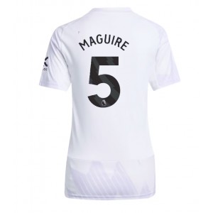 Fotbalové Dres Manchester United Harry Maguire #5 Dámské Venkovní Oblečení 2025-26 Krátký Rukáv